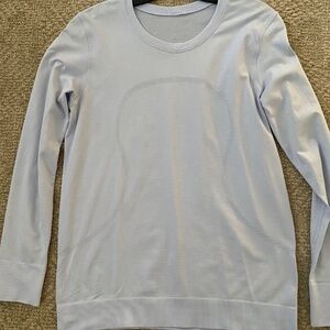 Lululemon Swiftly Relaxed Long Sleeve Hip Length, Size 6, light blue
